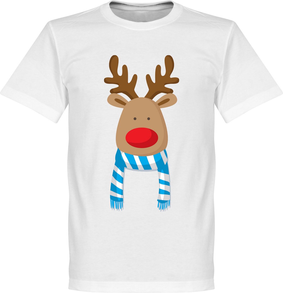 Reindeer Supporter T-Shirt - Lichtblauw/Wit - Kinderen - 104