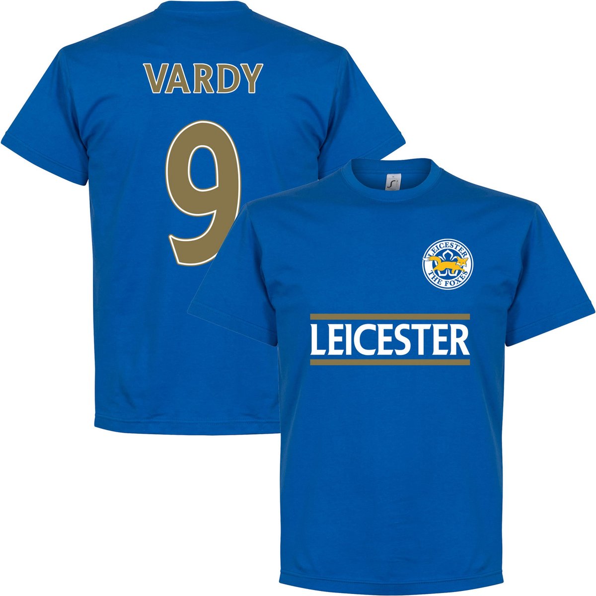 Leicester Vardy 9 Team T-Shirt - Kinderen - 116 - Retake