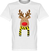 Reindeer Supporter T-Shirt - Zwart/Geel - XL