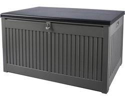 Kussenbox /opbergbox/ Opbergkist/ Zitbank-270 L-Antraciet- 109x51x54 cm