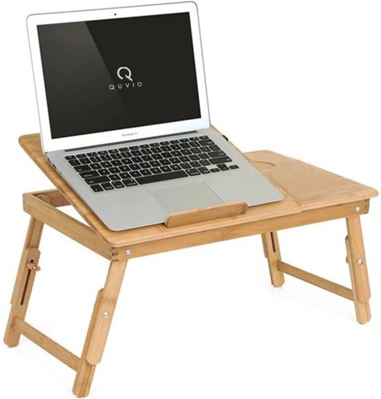 Bedtafel bamboe - Tafeltje voor laptop of ontbijt op bed - Ontbijttafeltje  -... | bol.com