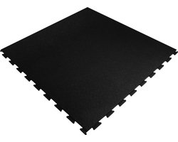 PVC Kliktegel Waterdicht Zwart - PVC Vloer - Garage - Horeca - Magazijn - Showroom - Werkplaats - Set van 4 tegels