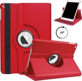 iPad 10.2 (2019) Hoes - Draaibare Tablet Book Cover - Rood