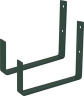 Hendrik Jan - Bloembakhaak - Muurbevestiging - Groen - 2 stuks