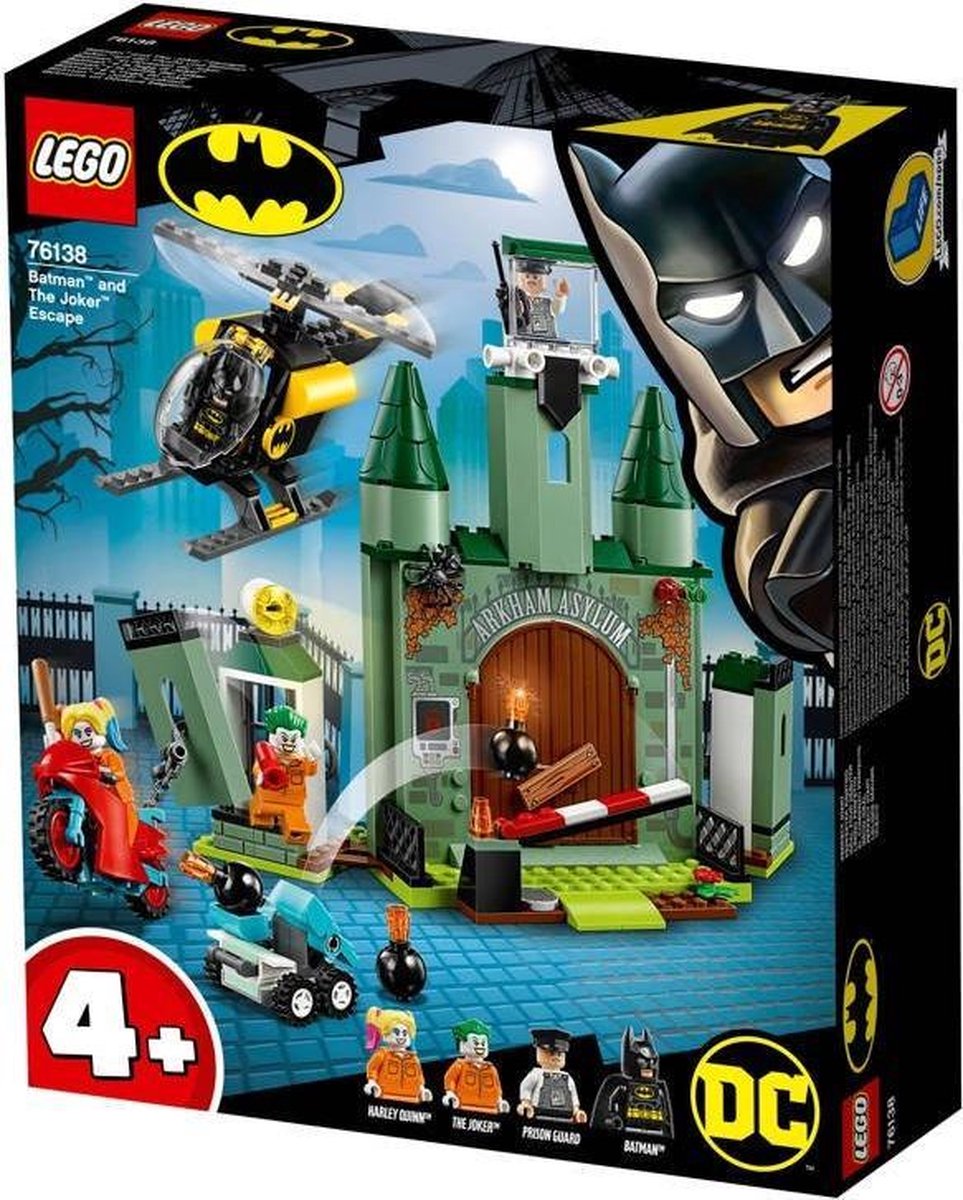 LEGO Marvel Super Heroes Batman et l'évasion du Joker DC Batman 76138 – Kit  de... 