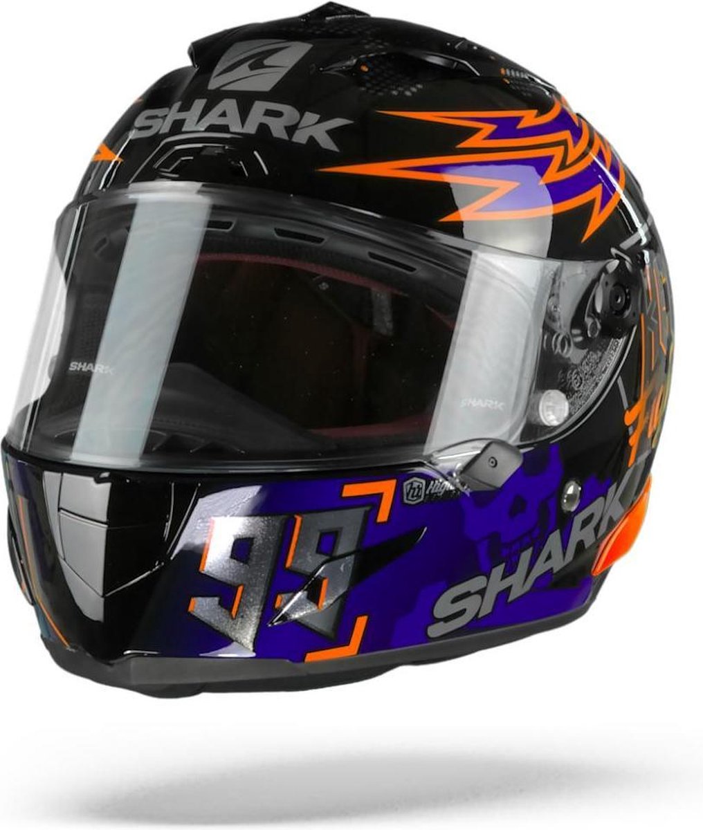 SHARK RACE-R PRO LORENZO CATALUNYA GP 2019 GP Motorhelm Integraalhelm Zwart Rood Blauw M