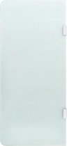 vidaXL Cloison pubienne pour mur d'urinoir - 90 x 40 cm - Verre trempé translucide - Urinoir