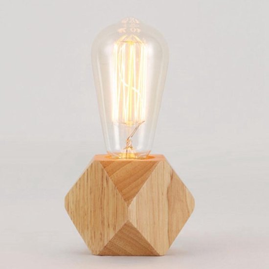 Let op type!! Massief houten decoratie LED nachtlampje moderne  minimalistische warme... | bol.com