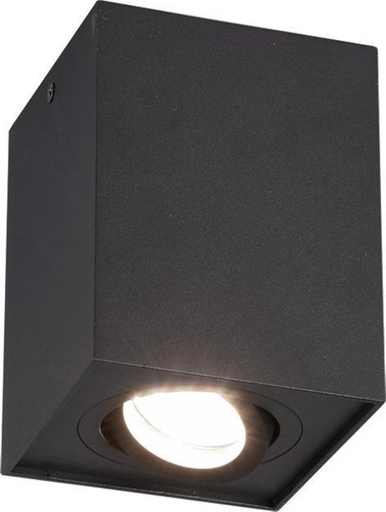 TRIO BISCUIT - Plafondlamp - Zwart mat - excl. 1x GU10 35W