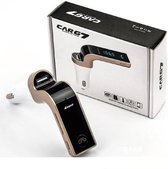 CARG7 Auto Bluetooth FM-transmitter 4 in 1, FM-transmitter - handsfree bellen - Mp3 speler - Goud