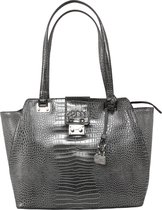 GUESS Cleo Tote Dames Tas - GRAPHITE - Maat ONE SIZE