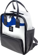 Sealand Buddy S Rugzak - Handgemaakte Backpack van upcycled canvas - Weerbestendig - 11L - Wit