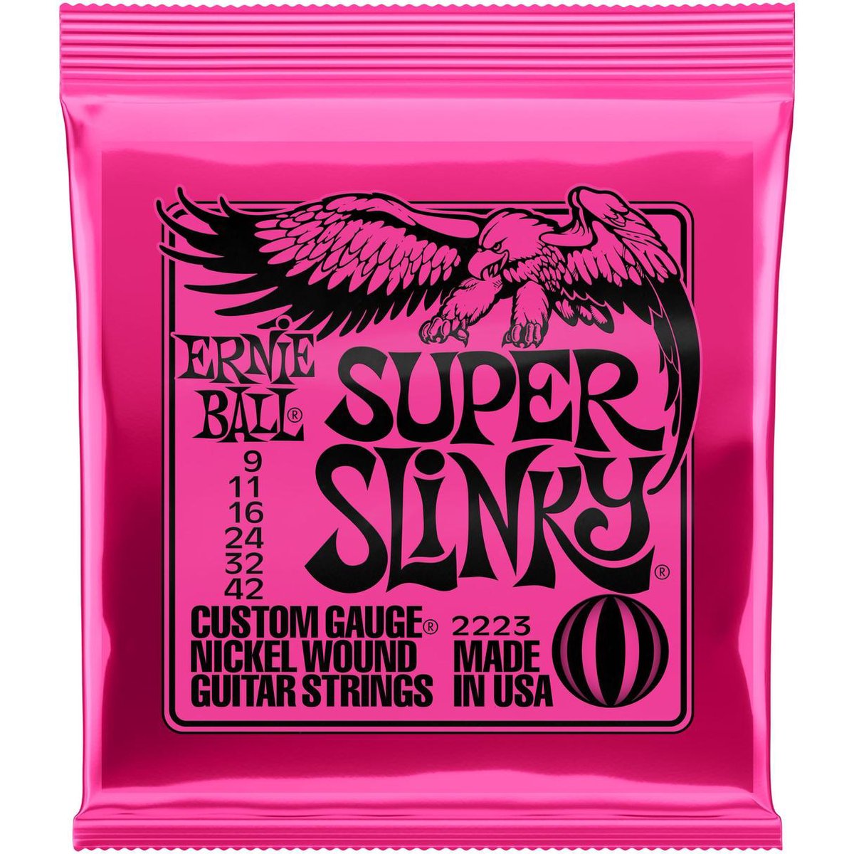 Ernie Ball Super Slinky 2223 - Gitaarsnaren voor elektrisch gitaar .009-.042