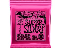 Ernie Ball Super Slinky - Elektrische Gitaarsnaren - Nickel Wound - Lichte Gauge - Hexagonale Kern - .009-.042