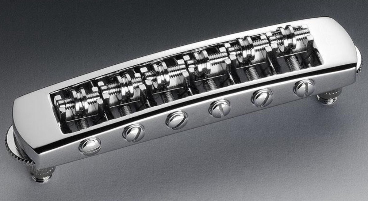 Schaller SC Bridge,STM Rollerbridge Chrom 3-D verstellbar - Gitaaronderdeel