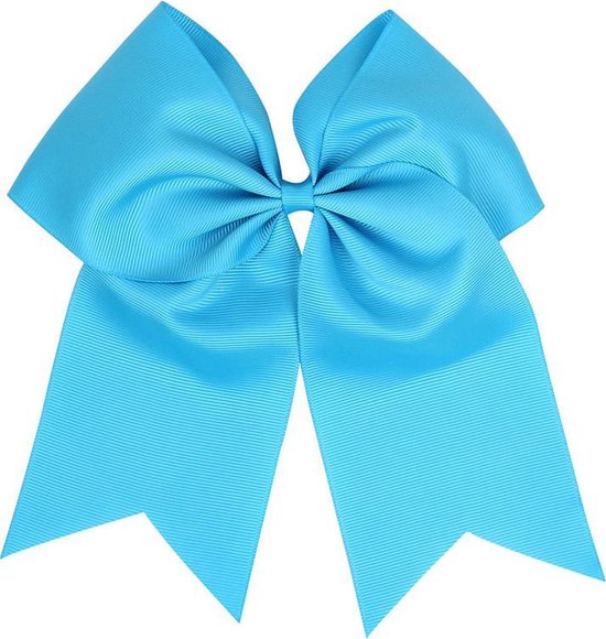 Beau grand ruban pour cheveux - Élastique pour cheveux - Bleu - Élastique pour cheveux - Grand