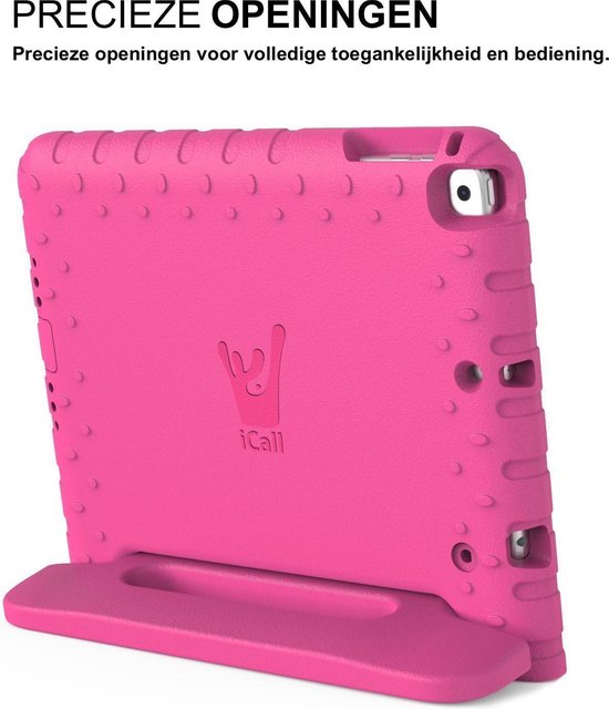 Hoes geschikt voor iPad 2019 / 2020 / 2021 10.2 inch - Kinder Back Cover Kids Case Hoesje Roze