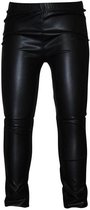 DJ Dutchjeans legging zwart Fake Leather - Maat 122