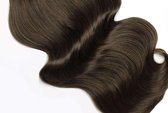 Extension a clip naturel * 50cm brun foncé 120gram un morceau de vrais cheveux