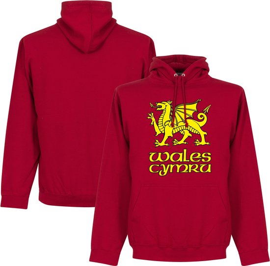 Wales Cymru Hooded Sweater - Rood - Kinderen - 92/98
