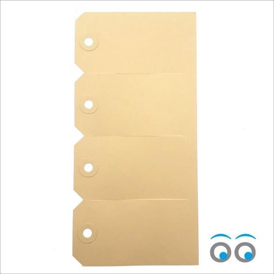 Manilla Labels - product labels - 100 x 50 mm - 500 stuks | bol.com