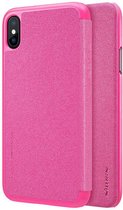 Nillkin Sparkle Series Leather Case iPhone X - Roze