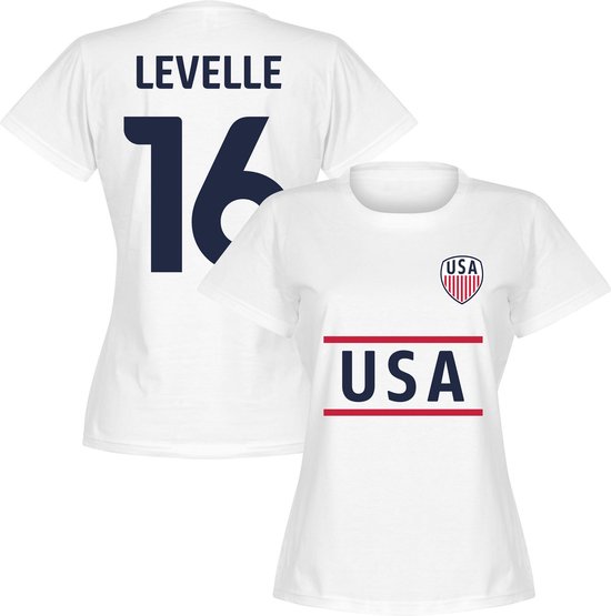Verenigde Staten Levelle 16 Team Dames T-Shirt - Wit - L
