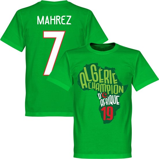 Algerije Afrika Cup 2019 Winners Mahrez T-Shirt - Groen - S