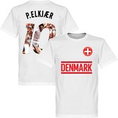 Denemarken P. Elkjaer 10 Gallery Team T-Shirt - Wit - XXL