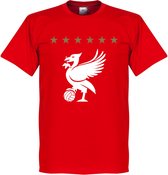 Liverpool Five Star T-Shirt - Rood - 3XL