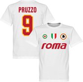 AS Roma Pruzzo 9 Team T-Shirt - Wit - 3XL
