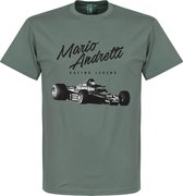 Mario Andretti T-Shirt - Grijs - XXL