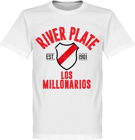 River Plate Established T-Shirt - Wit - XXXL | bol.com
