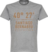 Real Madrid Santiago Bernabeu Coördinaten T-Shirt - Grijs - XL