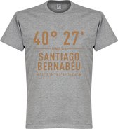Real Madrid Santiago Bernabeu Coördinaten T-Shirt - Grijs - S