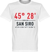 AC Milan San Siro Coördinaten T-Shirt - Wit - XL