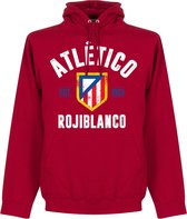 Atletico Madrid Established Hooded Sweater - Rood - XL