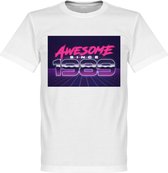 Awesome Since 1989 T-Shirt - Wit - 3XL