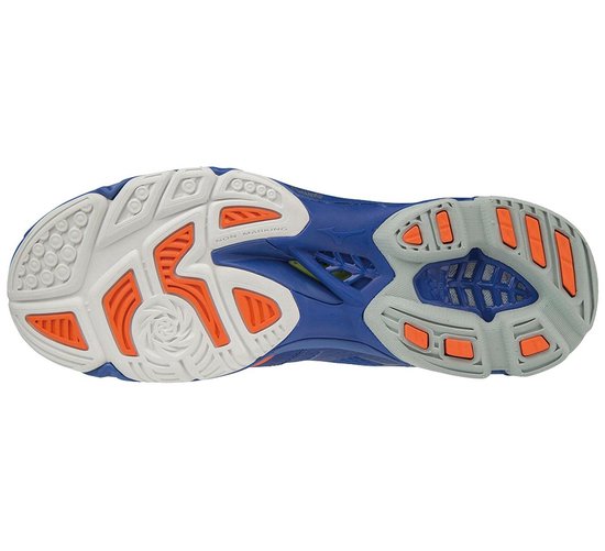 behang maak je geïrriteerd Rondlopen Mizuno Wave Lightning Z5 Sportschoenen - Maat 50 - Mannen - blauw/ oranje/  groen | bol.com