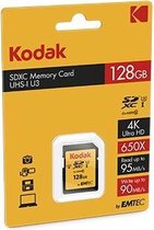 Bol.com Kodak - SDXC 128GB CL10 UH1 U3 Ultra aanbieding
