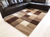 Flycarpets Kristal Modern Vloerkleed - 80x150cm - Bruin