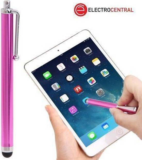 Touchscreen stylus touch pen roze (voor o.a iPhone, iPad en Galaxy S4 & S5)