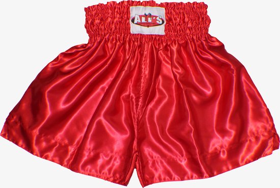 Ali's Fightgear TTBE-006 - Kickboks broekje effen kleur rood maat XL