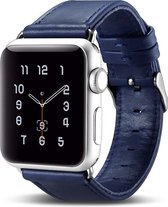 ICarer Leren bandje - Apple Watch Series 1/2/3 (38mm) - Blauw