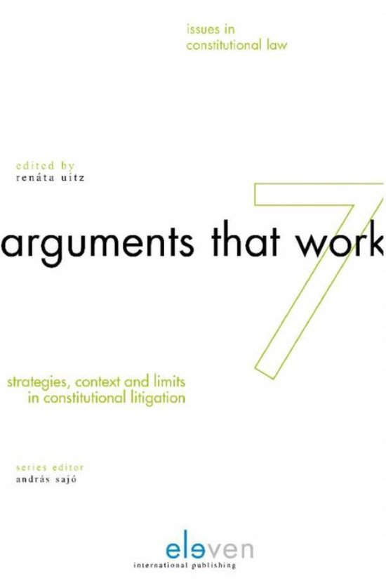 Issues in Constitutional law 7 - Arguments that work - cover