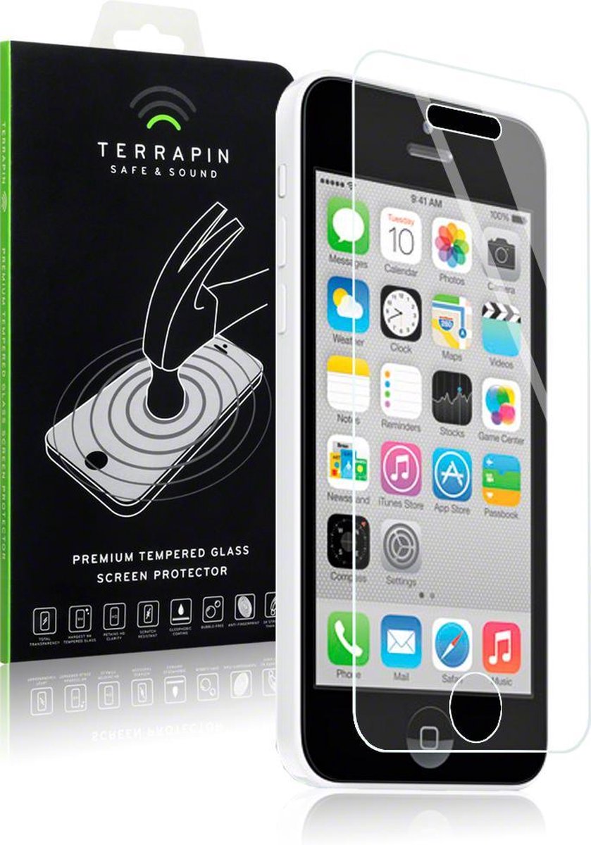 Telefoonhoesje.nl Anti barst screenprotector ( tempered glass ) iPhone 5C