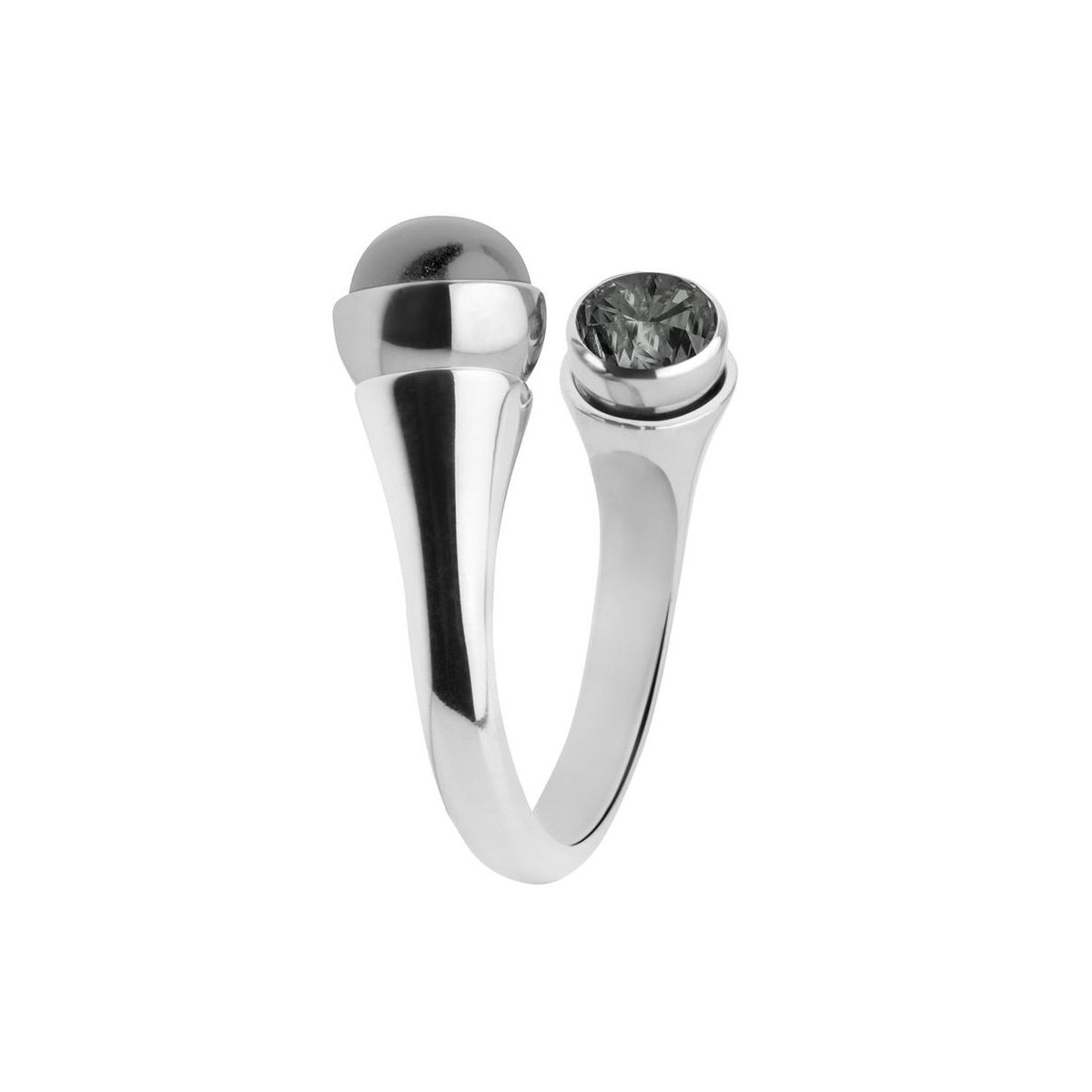 MelanO Twisted Tulip ring set - dames - zilverkleurig - 4mm - maat 54
