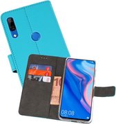 Booktype Telefoonhoesjes - Bookcase Hoesje - Wallet Case -  Geschikt voor Huawei P Smart Z - Blauw