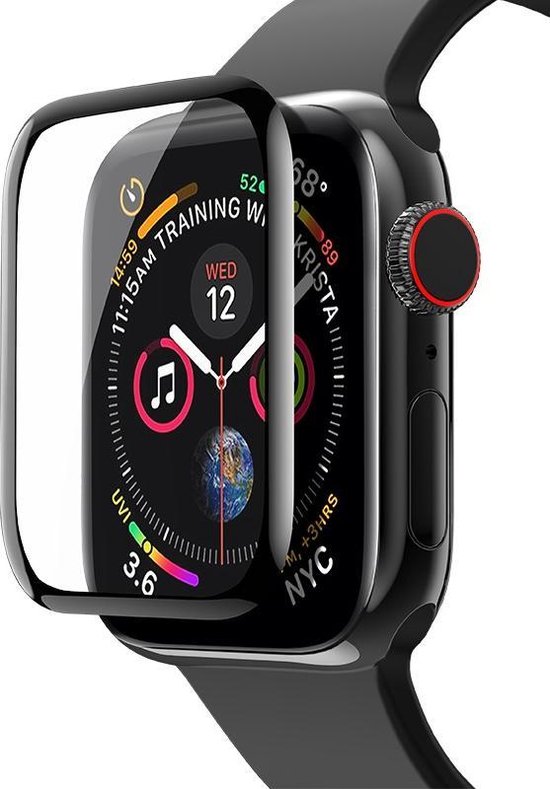 Hoco Curved HD Apple Watch 44MM Screenprotector Tempered Glass | bol.com