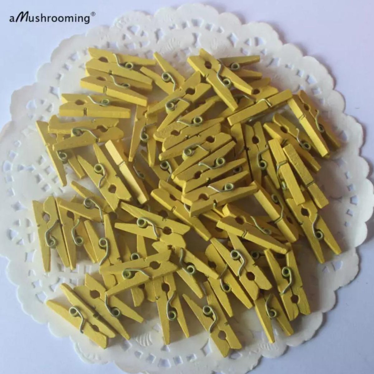 Lot De 200 Mini Pinces à Linge En Bois - Taille 0,8x6 Cm - Décoration, Bricolage, Organisation - Pour Photos, Notes, Vêtements